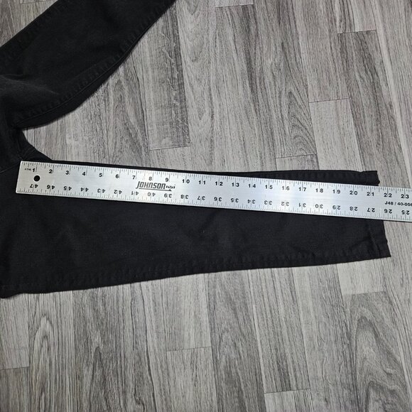 J Crew Toothpick Jeans Womens 26 Black Skinny Stretch Denim Pants Cropped - Picture 11 of 13